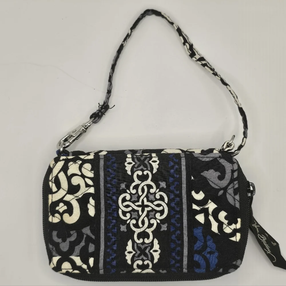 VERA BRADLEY Canterberry Cobalt Phone/Cigarette Pocket Ziparound Wallet - Picture 4 of 9